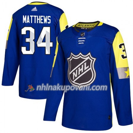 Toronto Maple Leafs Dresy Auston Matthews 34 2018 NHL All-Star Atlantic Division Adidas Royal Modrá Authentic - Pánské Toronto Maple Leafs Dresy Auston Matthews 34 2018 NHL All-Star Atlantic Division Adidas Royal Modrá Authentic - Pánské